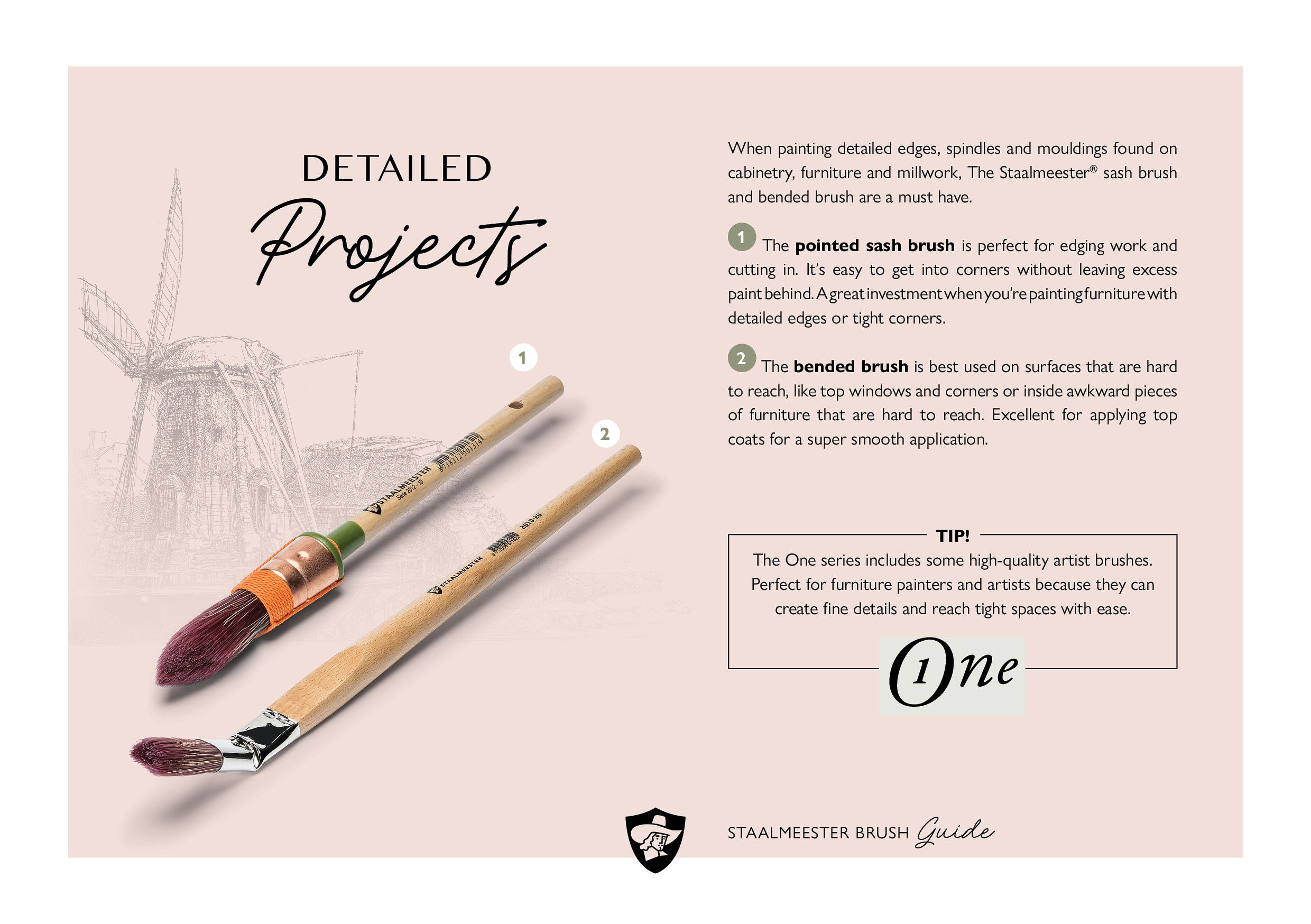 Choosing the right brush or roller for your small detailed project