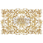 Load image into Gallery viewer, Orleans Redesign with Prima Extra Large Transfer from the Kacha Collection, ornate and equisite baroque scroll and rose design
