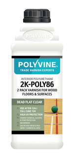 Load image into Gallery viewer, Polyvine 2K Poly 86 2 part varnish kit - Dead Flat 1.1 litre varnish
