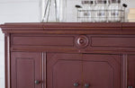 Load image into Gallery viewer, Homestead House Milk Paint Cranberry sideboard close up
