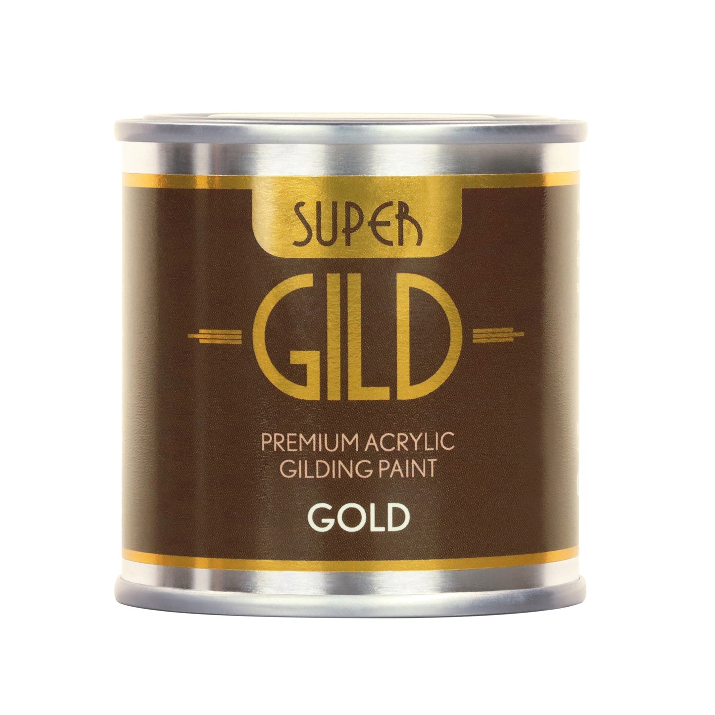 125ml Guild Lane Super Guild Acrylic Enamel Waterbased metallic guilding paint in Gold