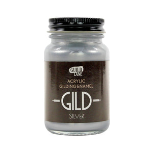 60ml Original Acrylic Gilding Enamel by Guild Lane - Silver