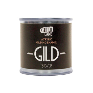 125ml Original Acrylic Gilding Enamel by Guild Lane - Silver