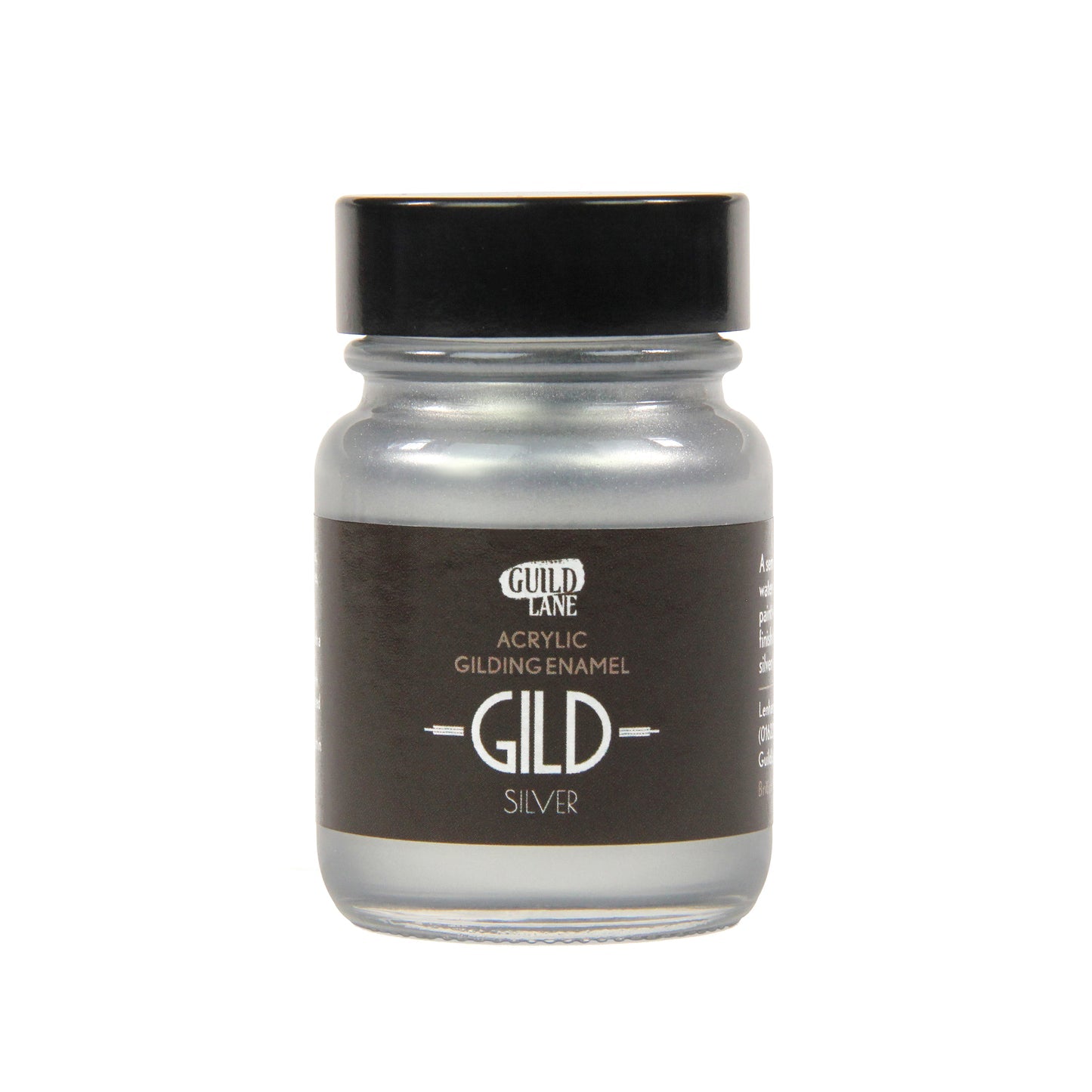 30ml Original Acrylic Gilding Enamel by Guild Lane - Silver