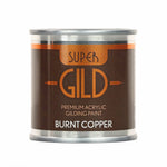 Load image into Gallery viewer, 125ml Guild Lane Super Guild Acrylic Enamel Waterbased metallic guilding paint in Burnt Copper
