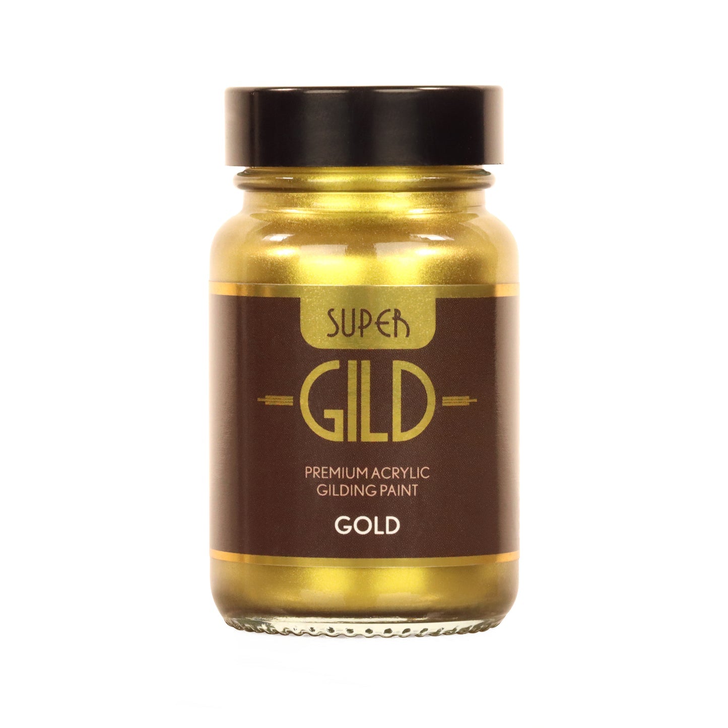 60ml Guild Lane Super Guild Acrylic Enamel Waterbased metallic guilding paint in Gold