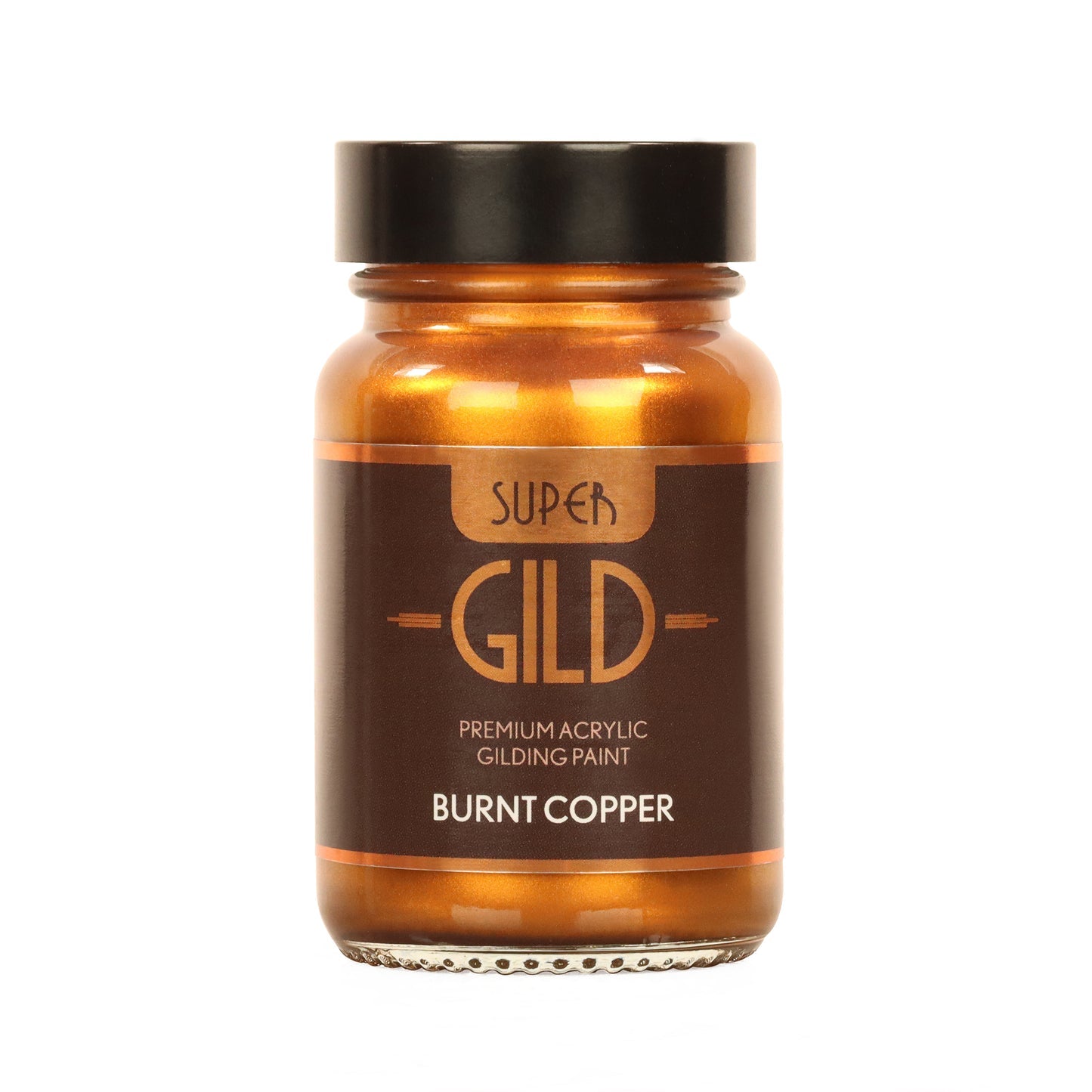 60ml Guild Lane Super Guild Acrylic Enamel Waterbased metallic guilding paint in Burnt Copper