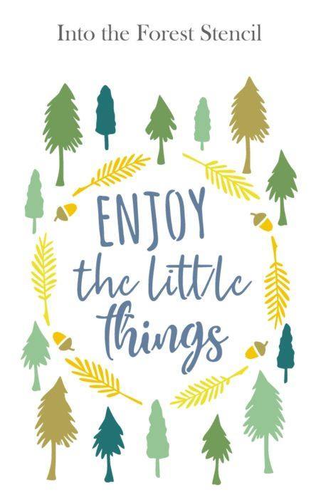 'Enjoy The Little Things' Stencil - Not Too Shabby By Charlotte