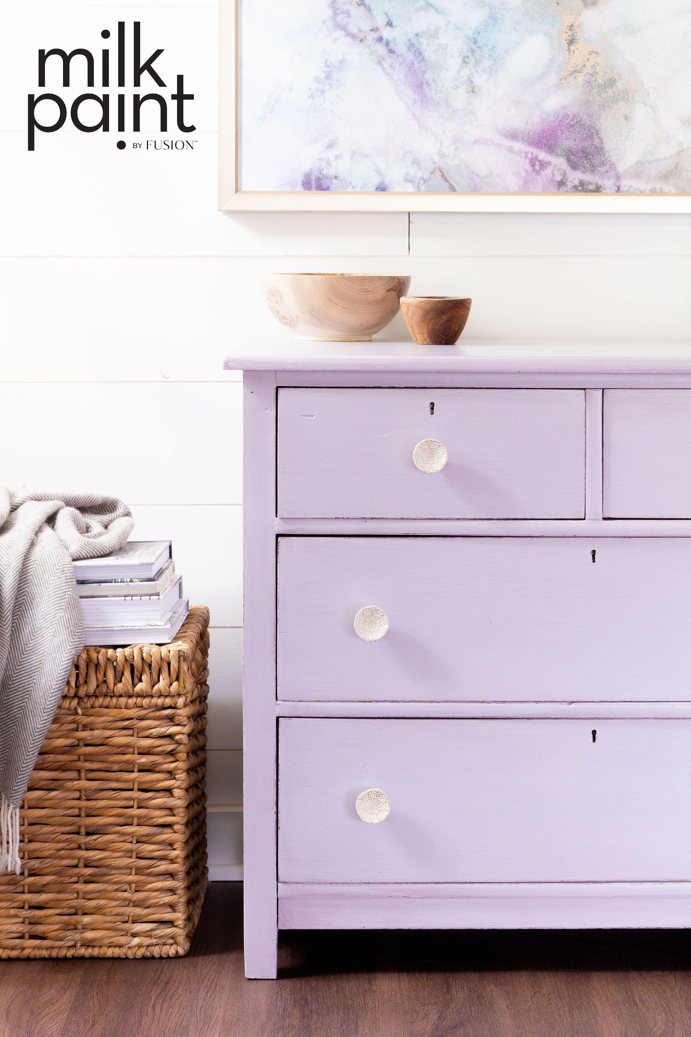 Fusion Milk Paint Wysteria Painted Drawers