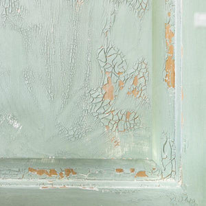 Fusion Mineral Paint Crackled Texture Green Closeup