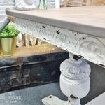 Load image into Gallery viewer, Hotel robe chippy effect white milk paint table
