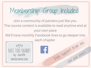 Not Too Shabby By Charlotte Furniture Painter’s Business Course Membership Group 