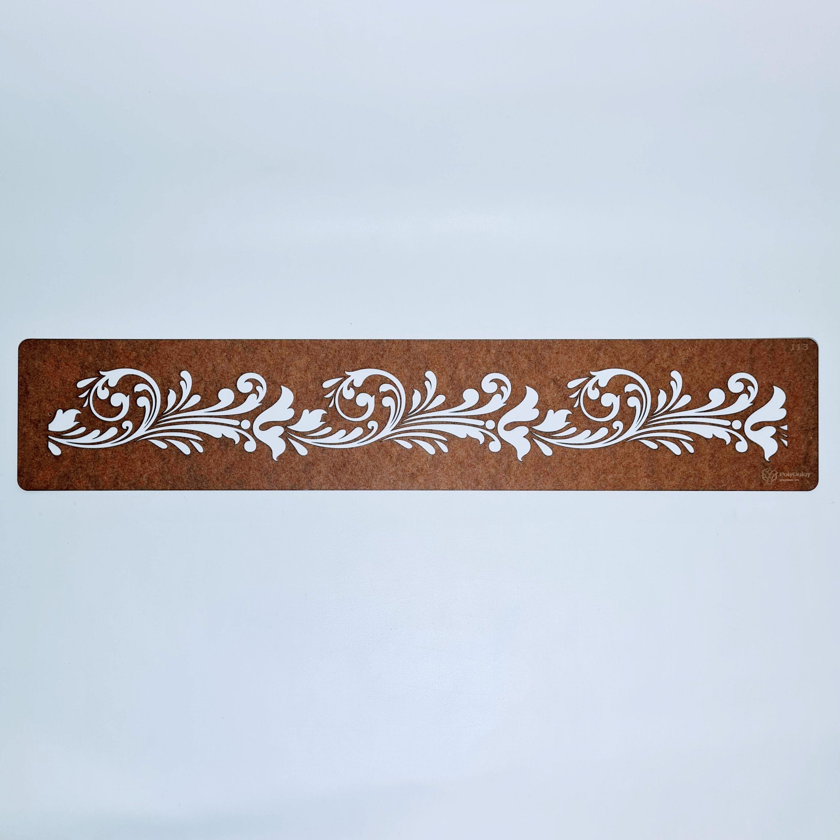 PolyOnlay Strip Stencil SS113 - intricate scroll