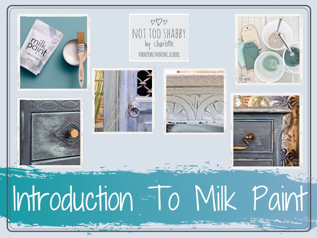 Poster for introduction to milk Paint Workshop 