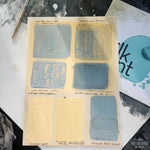 Load image into Gallery viewer, Sample board created in milk paint workshop - mod mustard and skinny jeans
