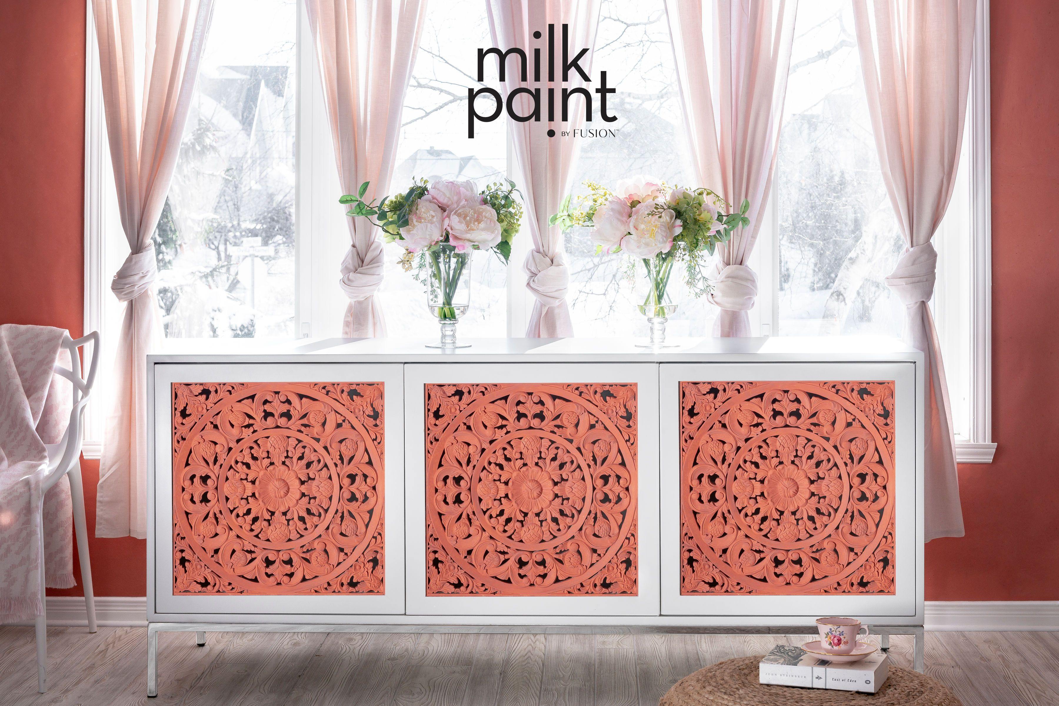 Fusion Milk Paint Casa Rosa Painted Sideboard