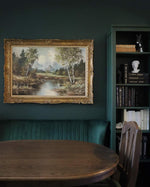 Load image into Gallery viewer, Fusion Mineral Paint Manor Green Wall and Bookcase
