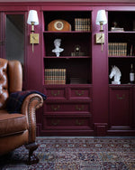 Load image into Gallery viewer, Wimchester Fusion Mineral Paint painted bookcase feature wall
