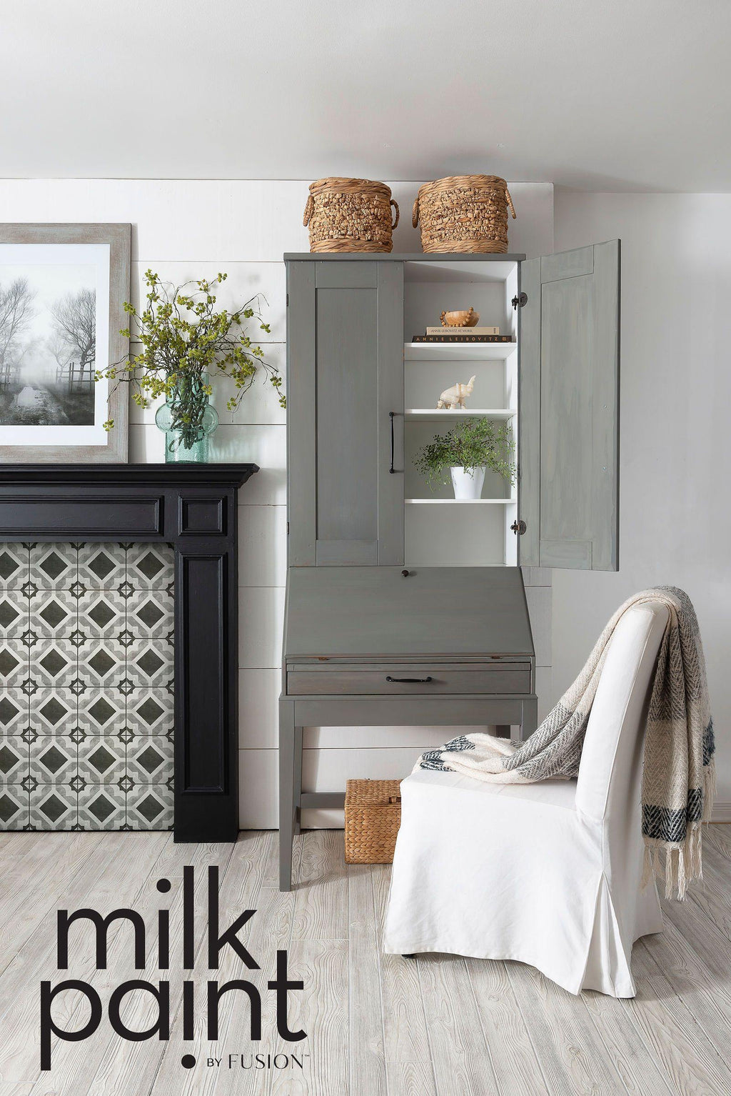 Fusion Milk Paint Gotham Grey Dresser