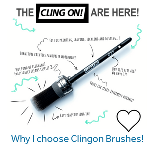 Clingon Short Handled Brush - Not Too Shabby By Charlotte