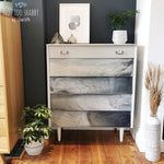 Load image into Gallery viewer, Fusion pouring resin marble effect chest of drawers
