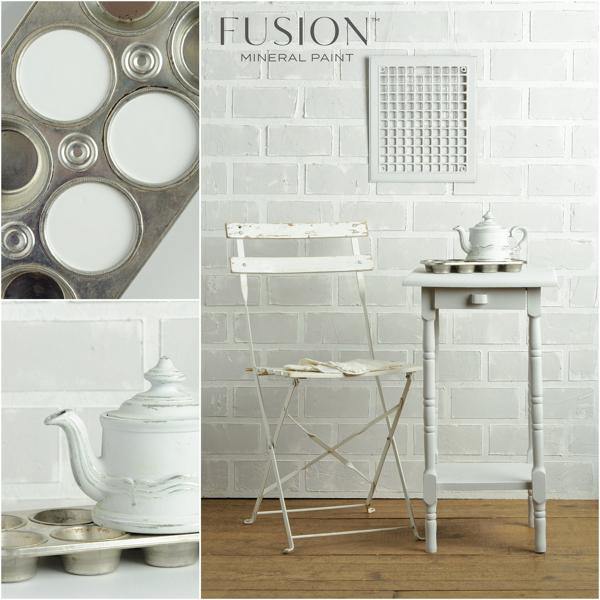 Fusion Mineral Paint Lamp White Project