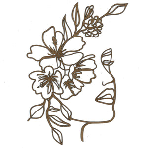 PolyOnlay Lady with Flowers in Hair S115