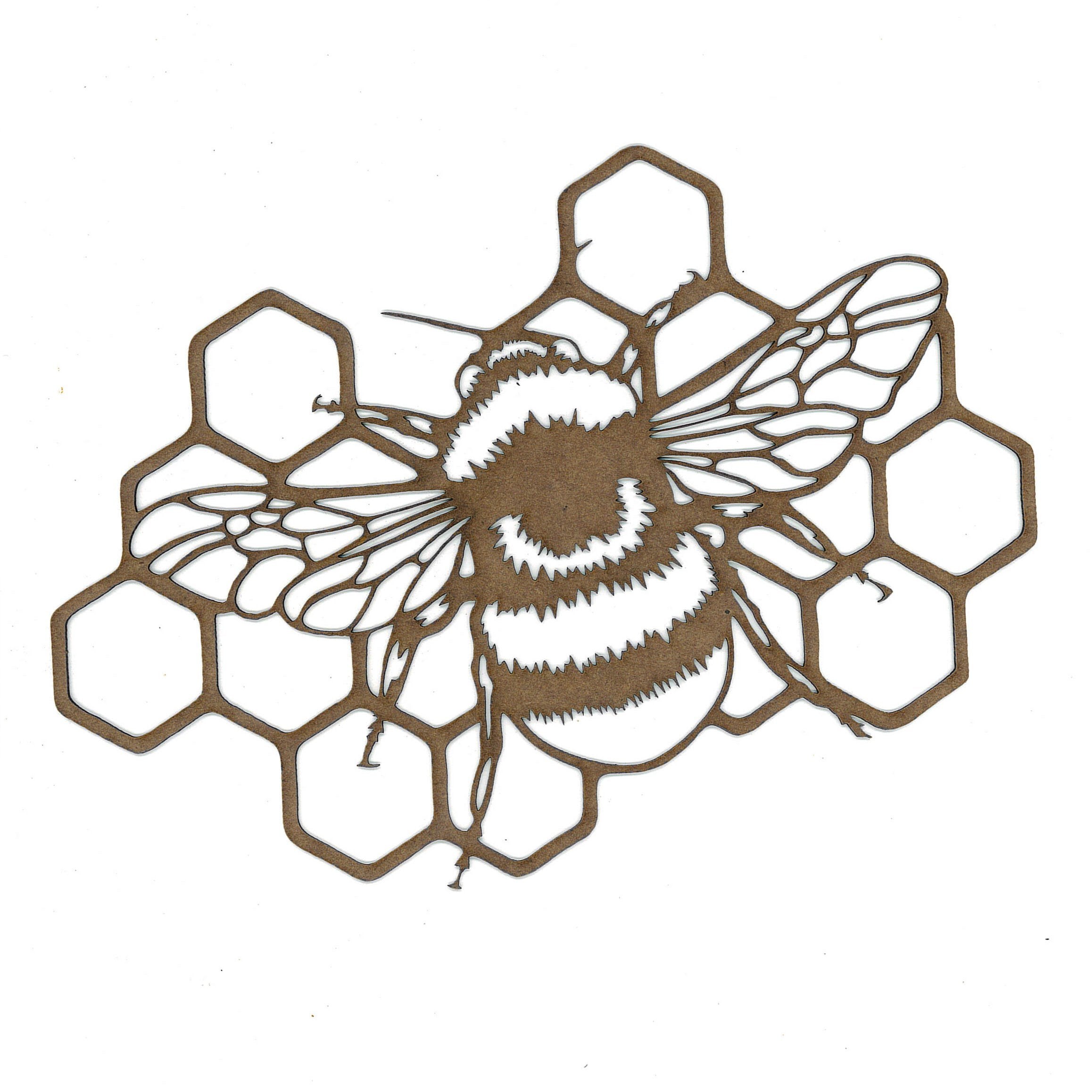 PolyOnlay Bee on Honeycomb S127
