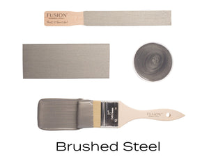 Fusion Mineral Paint Brushed Steel Brushstroke