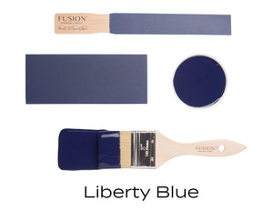 Fusion Mineral Paint Liberty Blue Brushstroke