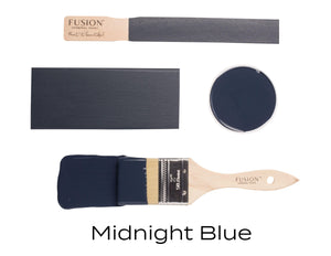 Fusion Mineral Paint Midnight Blue Brushstroke
