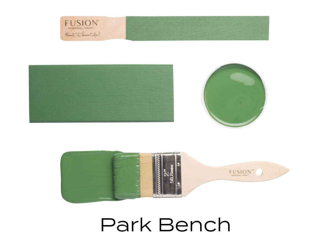 Fusion Mineral Paint Park Bench Brushstroke