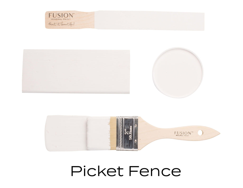 Fusion Mineral Paint Picket Fence Brushstroke
