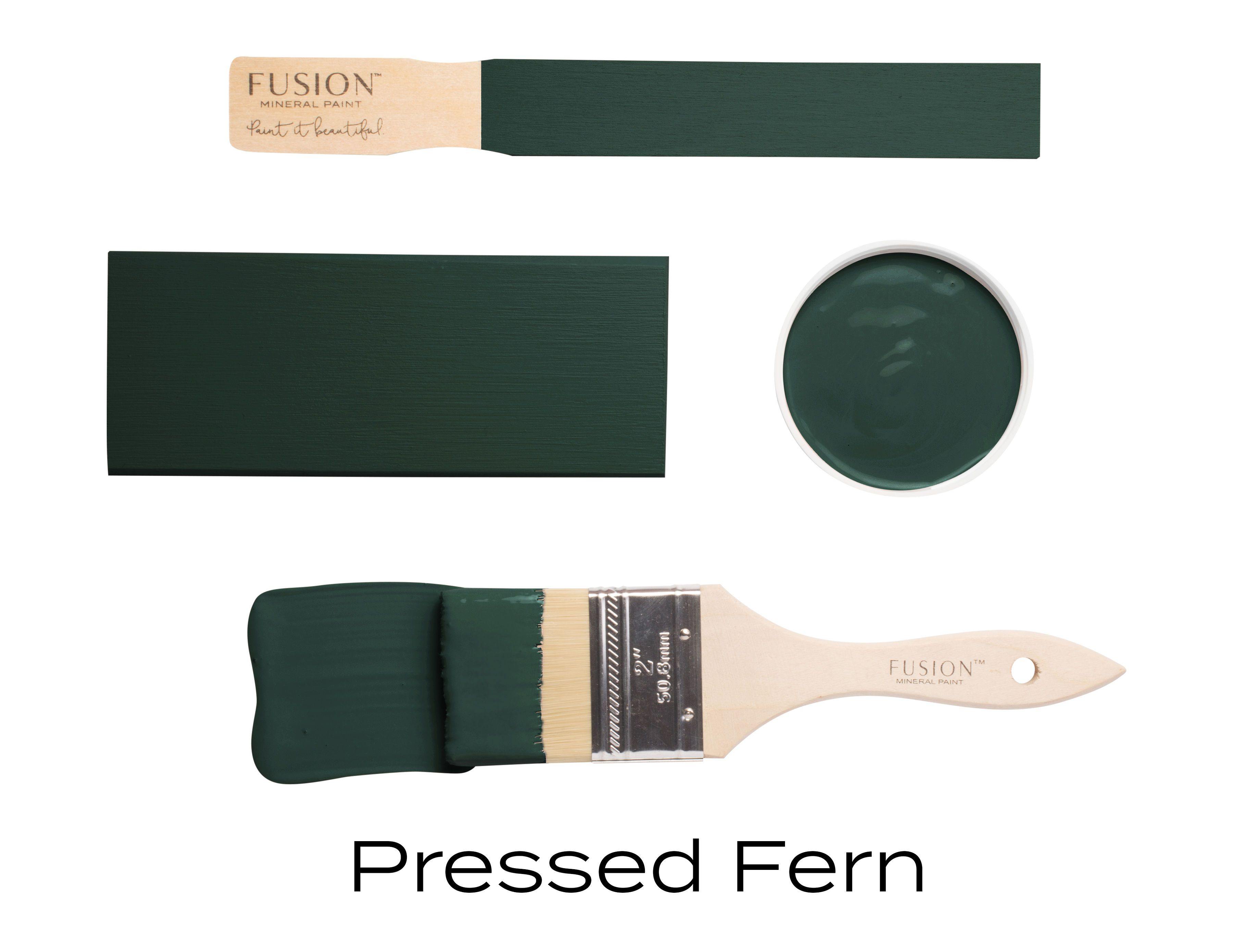 Fusion Mineral Paint Pressed Fern Brushstroke