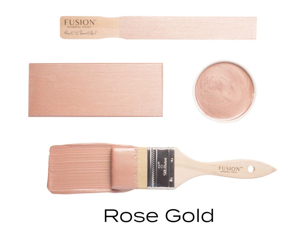 Fusion Mineral Paint Rose Gold Brushstroke