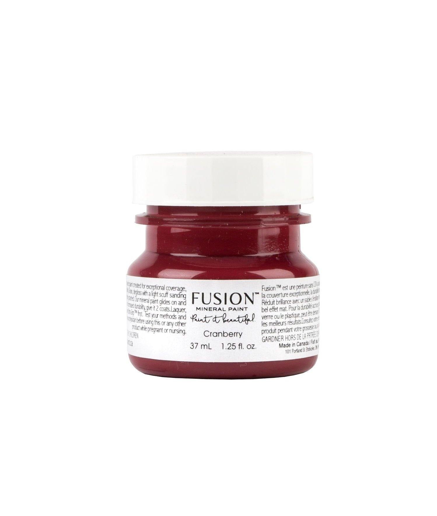 Fusion Mineral Paint Cranberry Tester