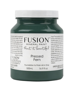 Fusion Mineral Paint Pressed Fern Jar